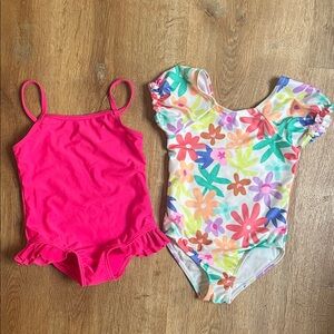 Jumping Beans Bundke of 2 Colorful Girls Kids' Swimsuit | Size 2
